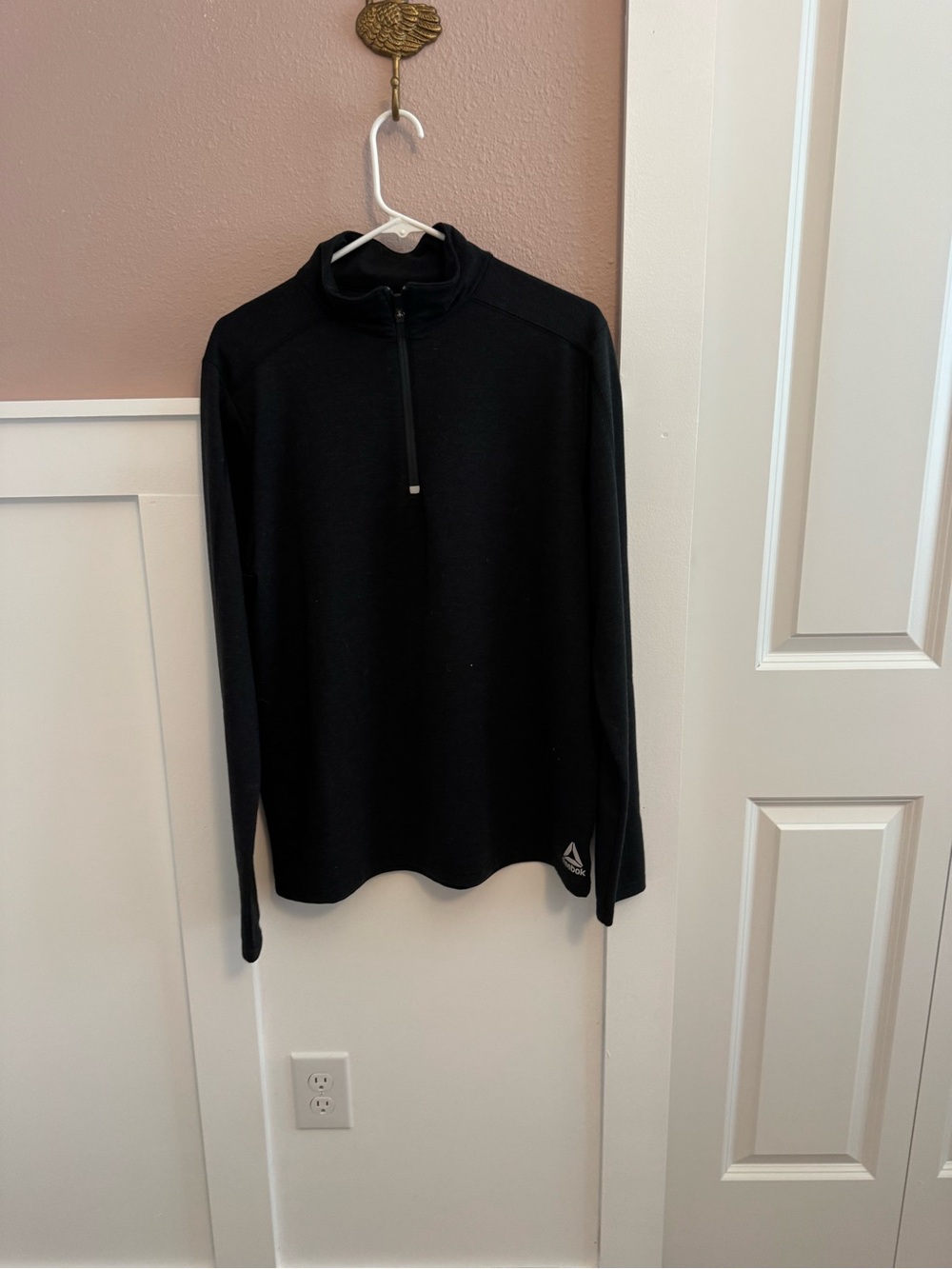 Reebok Speedwick grey Quarter Zip Lightweight Activewear Pullover